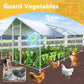 Large Chicken Coop Chicken Runs for Yard with Cover Outdoor Metal Pet Pens Poultry Cage Duck Rabbit House Backyard Use (19.2&