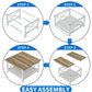 Square Farmhouse Coffee Table Vintage Look Center Table For Living Room
