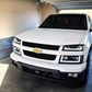[LED DRL]FOR 04-12 CHEVY COLORADO GMC CANYON HEADLIGHT BUMPER LAMPS BLACK/CLEAR