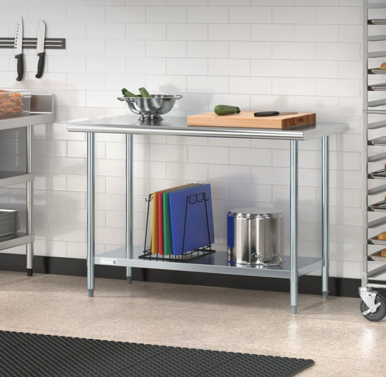 Stainless Steel Commercial Prep Table Kitchen Work Station Table 48”x24”