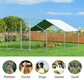 New Large Metal Chicken Coop Walk-in Poultry Cage Chicken Run House with Waterproof Cover