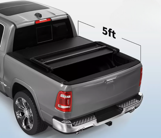New 5 ft Bed Tonneau Cover Soft Tri-fold for 16 - 23 Toyota Tacoma Truck Waterproof