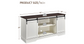 Farmhouse TV Stand 58" Entertainment Center with Sliding Barn Door White