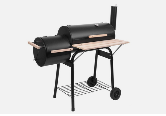 Barbecue Outdoor Oil Drum Charcoal Grill Stainless Steel Stove Patio Camping BBQ