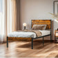 New Queen Bed Frame with Headboard and Footboard No Box Spring Needed- Rustic