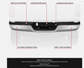 For 2009-2024 Dodge Ram 1500 2500 3500 Rear Step Bumper Assembly Chrome Steel