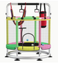 Trampoline for Kids, Full Anti-Rust 440lbs with With Basketball Hoop, Swing and Sandbag