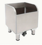 Heavy-Duty 201 Stainless Steel Mop Sink with 31.5" Drain & Splash-Preventing Baffle - Freestanding Floor Standing Design
