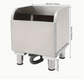 Heavy-Duty 201 Stainless Steel Mop Sink with 31.5" Drain & Splash-Preventing Baffle - Freestanding Floor Standing Design