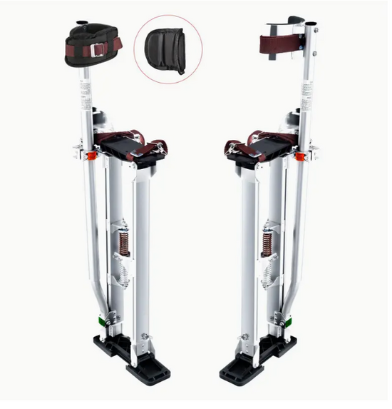 Drywall Stilts Walking Taping Professional Aluminum Tool Stilt 24"-40" for Sheetrock Painting