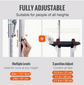Drywall Stilts Walking Taping Professional Aluminum Tool Stilt 24"-40" for Sheetrock Painting