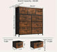 Dresser For Bedroom With 9 Fabric Storage Drawer Organizer