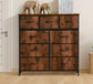 Dresser For Bedroom With 9 Fabric Storage Drawer Organizer