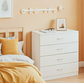 New 4 Drawer White Dresser for Bedroom, Small Chests of Drawers Modern Nightstand