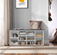 Shoe Bench with Cushion Bench with Padded Seat 10 Cubes