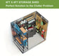 Metal Outdoor Storage Shed 6.3 x 4.2 Ft Steel Utility Tool Shed Storage House with Door & Lock