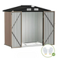 Metal Outdoor Storage Shed 6.3 x 4.2 Ft Steel Utility Tool Shed Storage House with Door & Lock