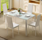 Dining Table Set Glass Dining Room Table Set for Small Spaces Kitchen Table and Chairs for 4