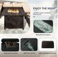 40" Fire Pit Propane Gas Tabletop 50, 000 BTU with Lid, Rain Cover, for Outside Garden Backyard