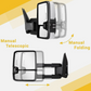 Chrome Tow Mirrors Switchback For 03-06 Chevy Silverado Sierra 1500 2500HD 3500