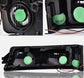 LED DRL Headlights Bumper Lamps Black Clear Fit For 03-07 Silverado Avalanche