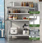 48" X 24" Work Table with 48" X 12" Shelf Stainless Steel Table with Overshelves for Home Kitchen Restaurant Garage Warehouse