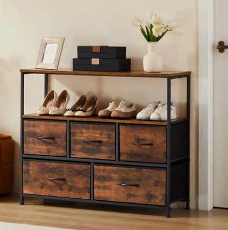 New Dresser TV Stand for Bedroom, Entertainment Center with Open Shelf