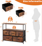 New Dresser TV Stand for Bedroom, Entertainment Center with Open Shelf