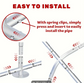 New Large Metal Chicken Coop Walk-in Poultry Cage Chicken Run House with Waterproof Cover