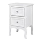 Set of 2 Bedroom Bedside Table Nightstand End Side Organizer