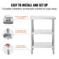 Stainless Steel Prep Table Work Table 24 x 34 Adjustable Height for Commercial Kitchen BBQ