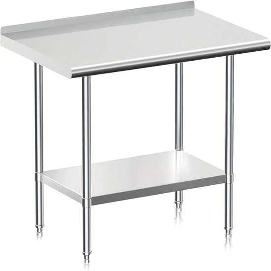 30"x24" Stainless Steel Kitchen Restaurant Work Prep Table with Backsplash