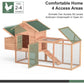 New 80" Chicken Coop for 2-4 Chickens Outdoor Wooden Hen House Poultry Pet Hutch