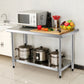 Stainless Steel Prep Table Work Table 24 x 36 with Adjustable Undershelf Commercial Kitchen