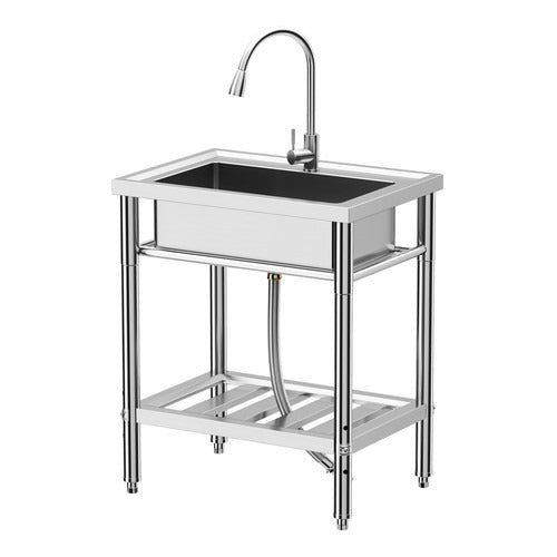 28" Handwash Sink Commercial Stainless Steel Utility with Faucet