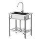 28" Handwash Sink Commercial Stainless Steel Utility with Faucet