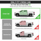 Running Boards for 07-18 Silverado Sierra 1500 2500 Crew Cab Side Step Nerf Bar