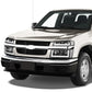 [LED DRL]FOR 04-12 CHEVY COLORADO GMC CANYON HEADLIGHT BUMPER LAMPS BLACK/CLEAR