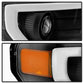Black 2009-2014 Ford F150 Raptor LED Tube DRL Projector Headlights Headlamps