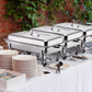 4-Pack 13.7 QT Stainless Steel Chafer Chafing Dish Set Catering Food Warmer