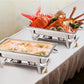 4-Pack 13.7 QT Stainless Steel Chafer Chafing Dish Set Catering Food Warmer