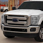 For 11-16 Ford F250-F550 Super Duty Chrome Headlights Clear Corner Signal Lamps