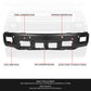 For 14-15 Silverado 1500 Black Front Bumper Face Bar w/ Fog Light & Sensor Holes