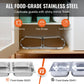 4-Pack 13.7 QT Stainless Steel Chafer Chafing Dish Set Catering Food Warmer