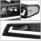 [LED DRL]FOR 04-12 CHEVY COLORADO GMC CANYON HEADLIGHT BUMPER LAMPS BLACK/CLEAR