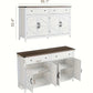White Modern Buffet Cabinet – Versatile Spacious Sideboard for Kitchen, Dining & Living Room