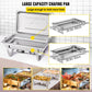 4-Pack 13.7 QT Stainless Steel Chafer Chafing Dish Set Catering Food Warmer