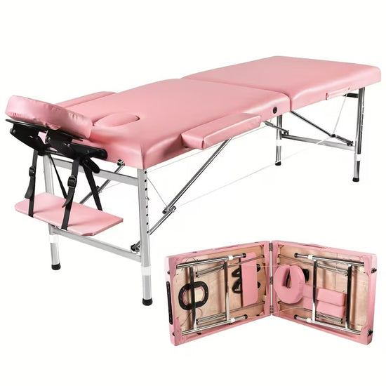 Pink Massage Table Professional Massage Bed 83.5 Inches Height Adjustable