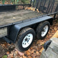 10" x 72" Trailer Fenders Tandem Axle For 13" 14" 15" Tires Diamond Tread Plate