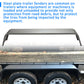 10" x 72" Trailer Fenders Tandem Axle For 13" 14" 15" Tires Diamond Tread Plate